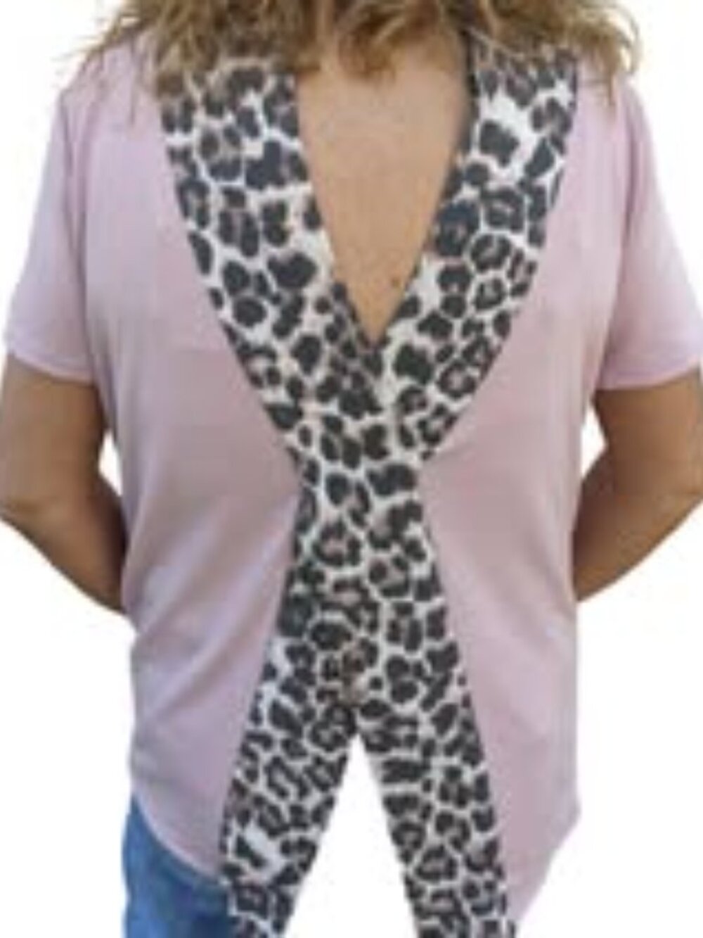 Pink Leopard Back Blouse - Picture 2 of 2